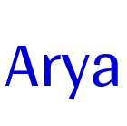 Arya police de caractère