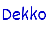 Dekko police de caractère